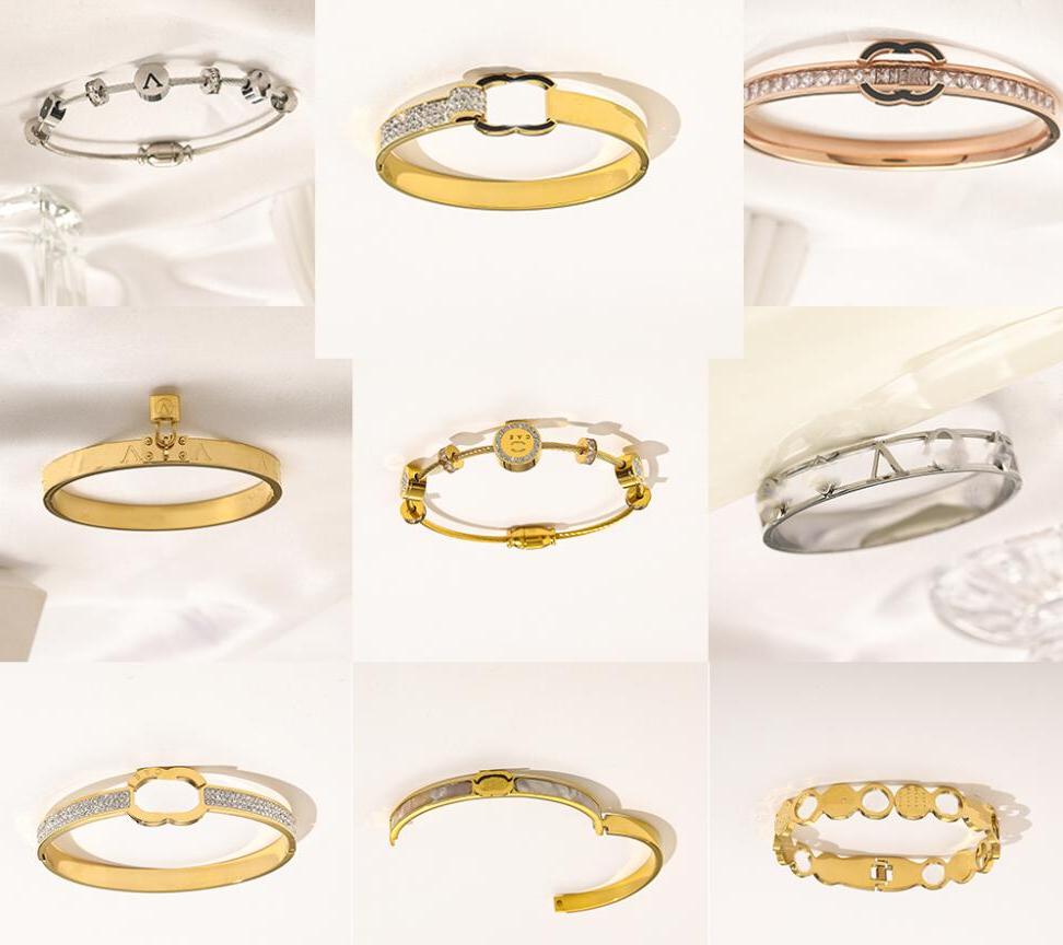 Luxury Bangles Brand Letter Bracelet Famous Women 18K Gold Plated Stainless steel Pearl Wristband Link Chain Couple Gifts Jewelry Accessories
Luxury Bangles Brand Letter Bracelet Famous Women 18K Gold Plated Stainless steel Pearl Wristband Link Chain Couple Gifts Jewelry Accessories