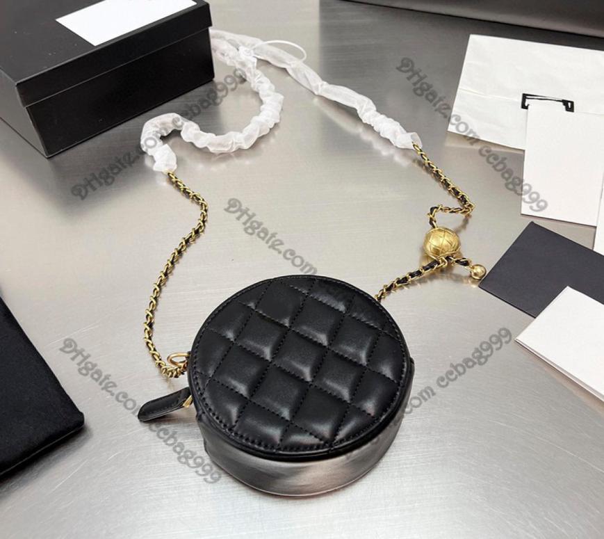 Mini Delicate Round Cosmetics Bags Womne Crossbody Diamond Lattice Lambskin Leather Vanity Case Gold Chain Shoulder Luxury Bag Wal2881271, Black
Mini Delicate Round Cosmetics Bags Womne Crossbody Diamond Lattice Lambskin Leather Vanity Case Gold Chain Shoulder Luxury Bag Wal2881271, Black
