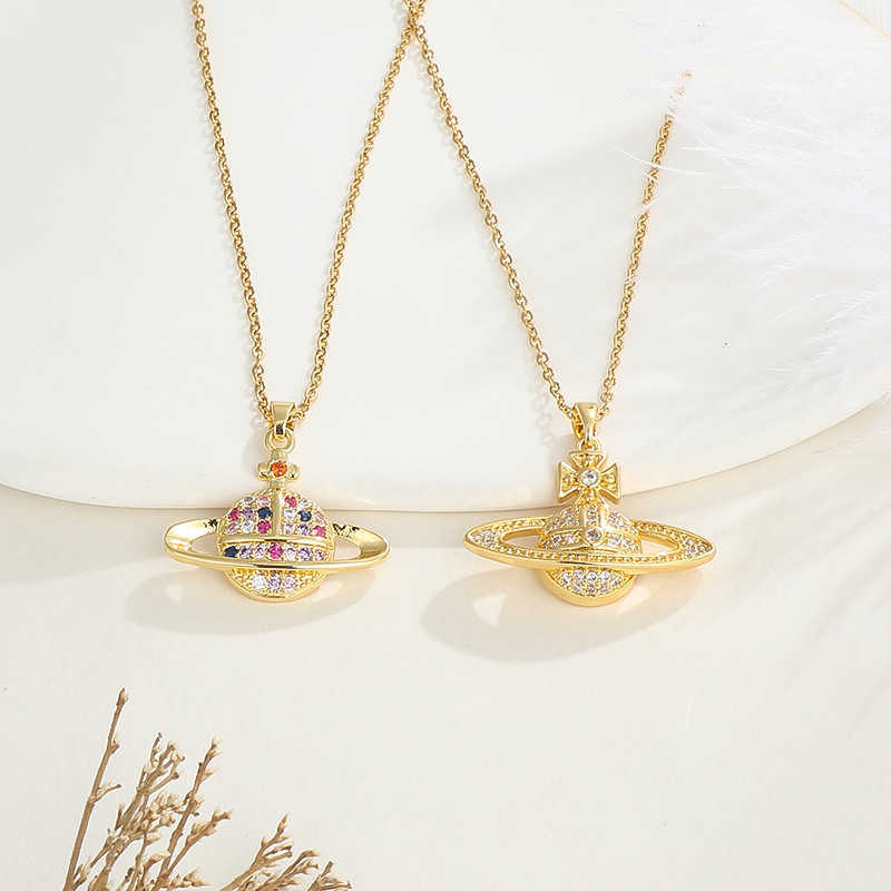 Fashionable Personalized Western Empress Dowager Saturn Pendant with Copper Set Zircon New Style and Versatile Necklace
Fashionable Personalized Western Empress Dowager Saturn Pendant with Copper Set Zircon New Style and Versatile Necklace