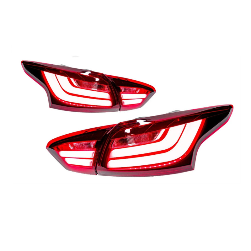 2 Colors Tail Lights For Ford Focus sedan LED Taillight 2012-2014 Turn Signal Fog Reverse Running Light Auto Rear Lamp