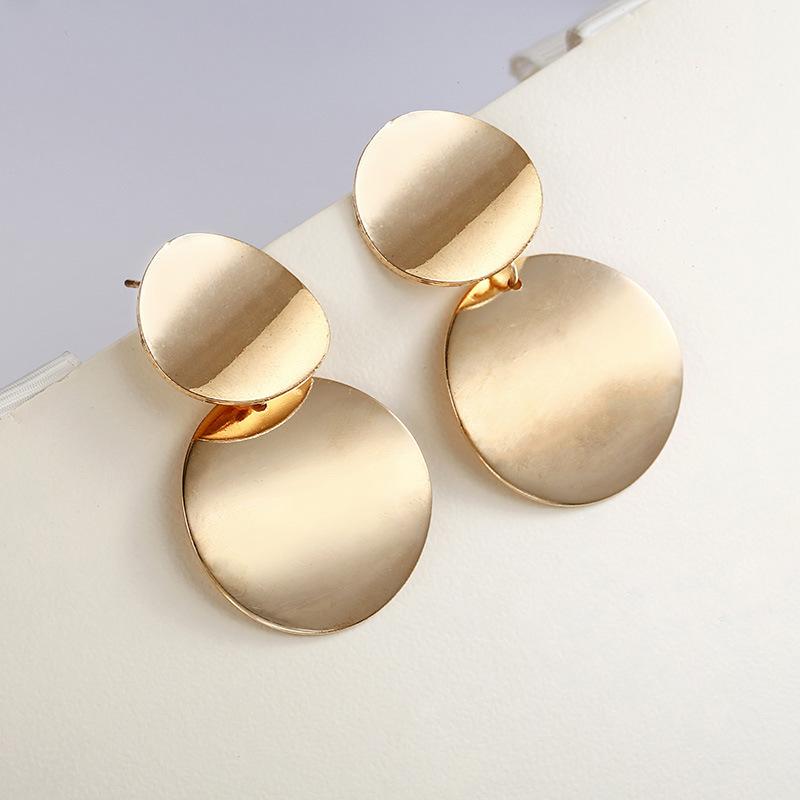 Dangle Earrings & Chandelier Gold Color Big Round For Women Punk Metal Sequined Drop Trendy Jewelry AccessoriesDangle 
Dangle Earrings & Chandelier Gold Color Big Round For Women Punk Metal Sequined Drop Trendy Jewelry AccessoriesDangle