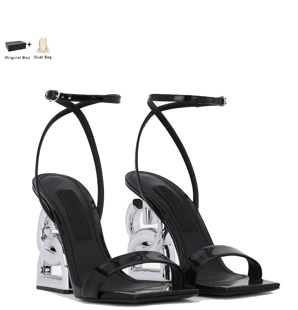 Perfect Summer Keira Sandals Shoes Women Pumps Polished Calfskin Plated Carbon Heel High Heels arty Wedding Dress Lady Sandalias EU35-43 BOX