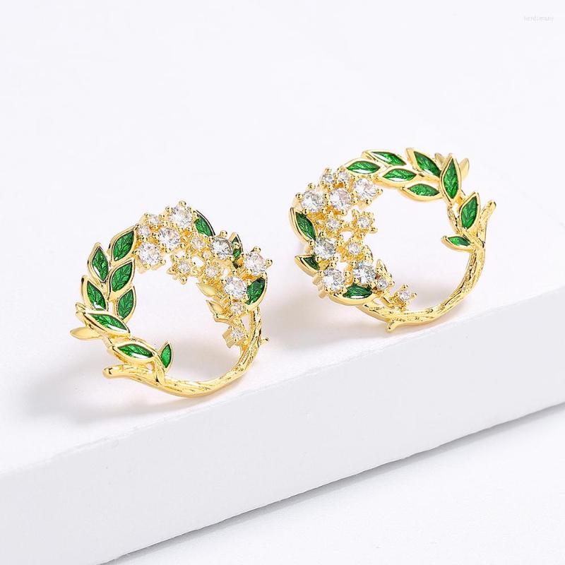 Stud Earrings High Quality Handmade Enameled For Women's Fashion Round Flower 18k Gold Jewelry Party Accessories
Stud Earrings High Quality Handmade Enameled For Women's Fashion Round Flower 18k Gold Jewelry Party Accessories