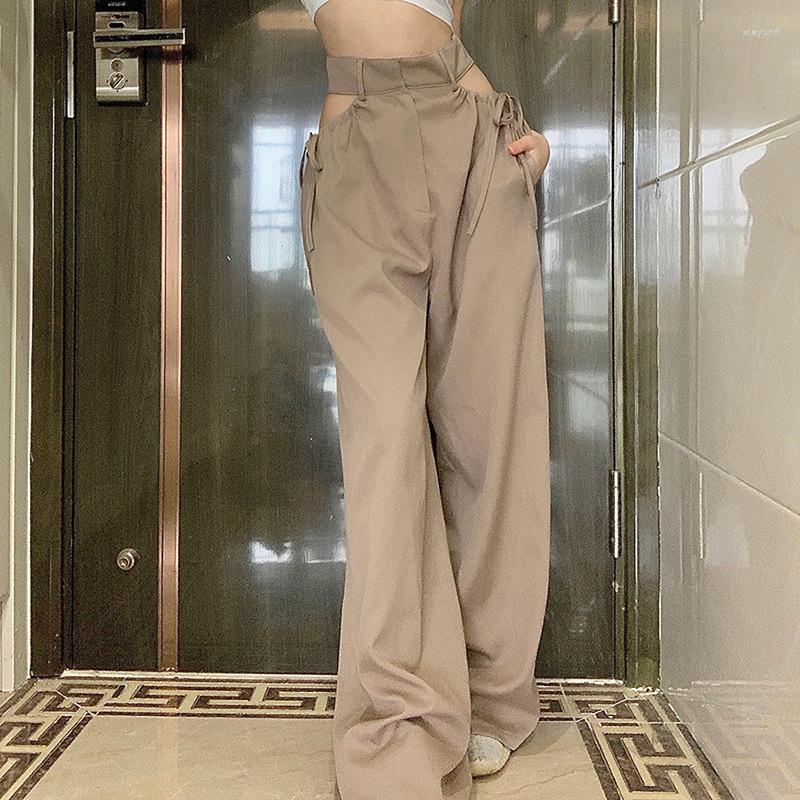 Women' Pants High Waist Korean Style Wide Leg Trousers Cut Out Y2k Things Streetwear Summer Women' Clothing Elegant Woman Dress, Khaki
Women' Pants High Waist Korean Style Wide Leg Trousers Cut Out Y2k Things Streetwear Summer Women' Clothing Elegant Woman Dress, Khaki