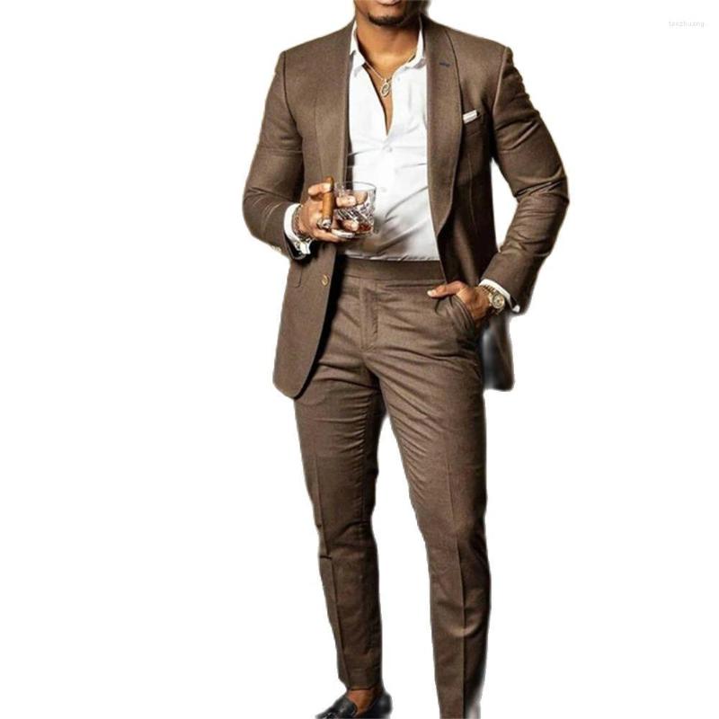 Men's Suits 2023 Arrival Mens Wedding Brown Suit Tuxedo Pants 2 Piece Groom Slim Fit Shawl LapelProm Party Blazer Costume Homme, Picture style5
Men's Suits 2023 Arrival Mens Wedding Brown Suit Tuxedo Pants 2 Piece Groom Slim Fit Shawl LapelProm Party Blazer Costume Homme, Picture style5