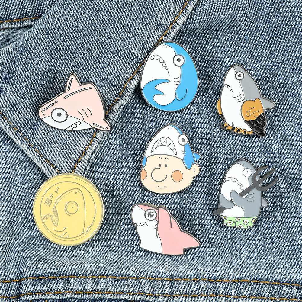 Shark Series brooch Cute Anime Movies Games Hard Enamel Pins Collect Metal Cartoon Brooch Backpack Hat Bag Collar Lapel Badges, Color #1
Shark Series brooch Cute Anime Movies Games Hard Enamel Pins Collect Metal Cartoon Brooch Backpack Hat Bag Collar Lapel Badges, Color #1