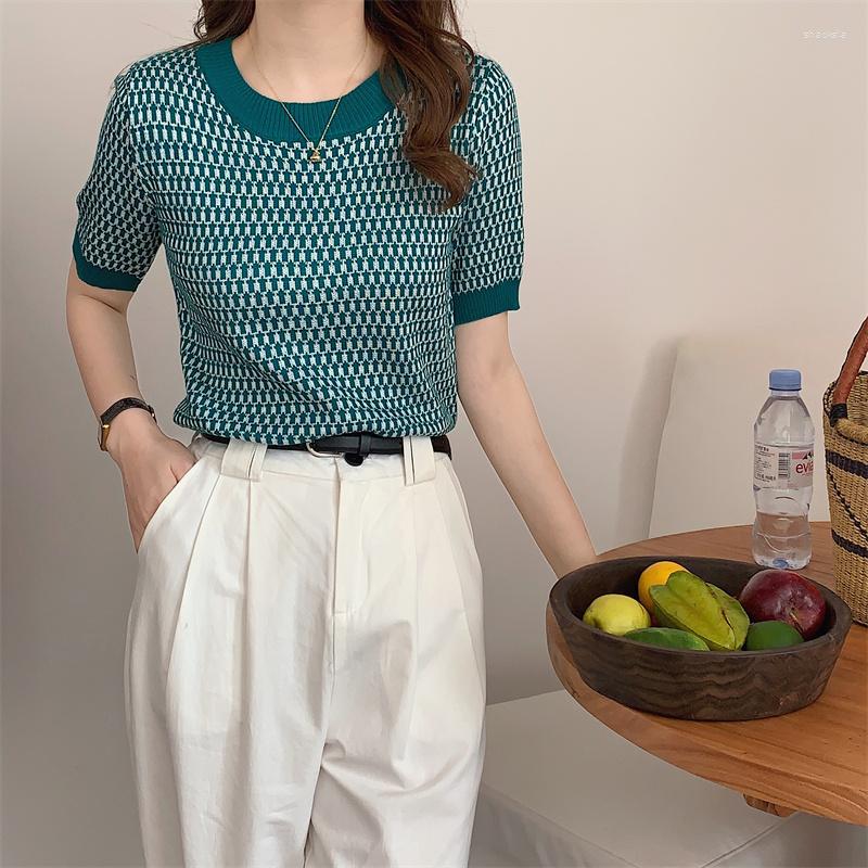 Women's T Shirts Women Geometric Printed T-shirts 2023 Summer Skinny Top Tees Y2K Clothes Korean Harajuku Knitted Shirt Female Mujer 622, Green
Women's T Shirts Women Geometric Printed T-shirts 2023 Summer Skinny Top Tees Y2K Clothes Korean Harajuku Knitted Shirt Female Mujer 622, Green