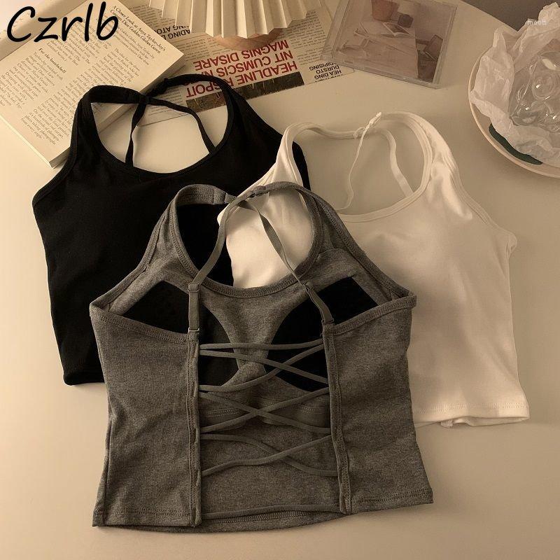 Women's Tanks Sexy Backless Camis Women Basic Fashion Ins Casual Skinny Crop Tops Korean Style Comfort Ladies Summer All-match Temperament, Gray with chest pad
Women's Tanks Sexy Backless Camis Women Basic Fashion Ins Casual Skinny Crop Tops Korean Style Comfort Ladies Summer All-match Temperament, Gray with chest pad