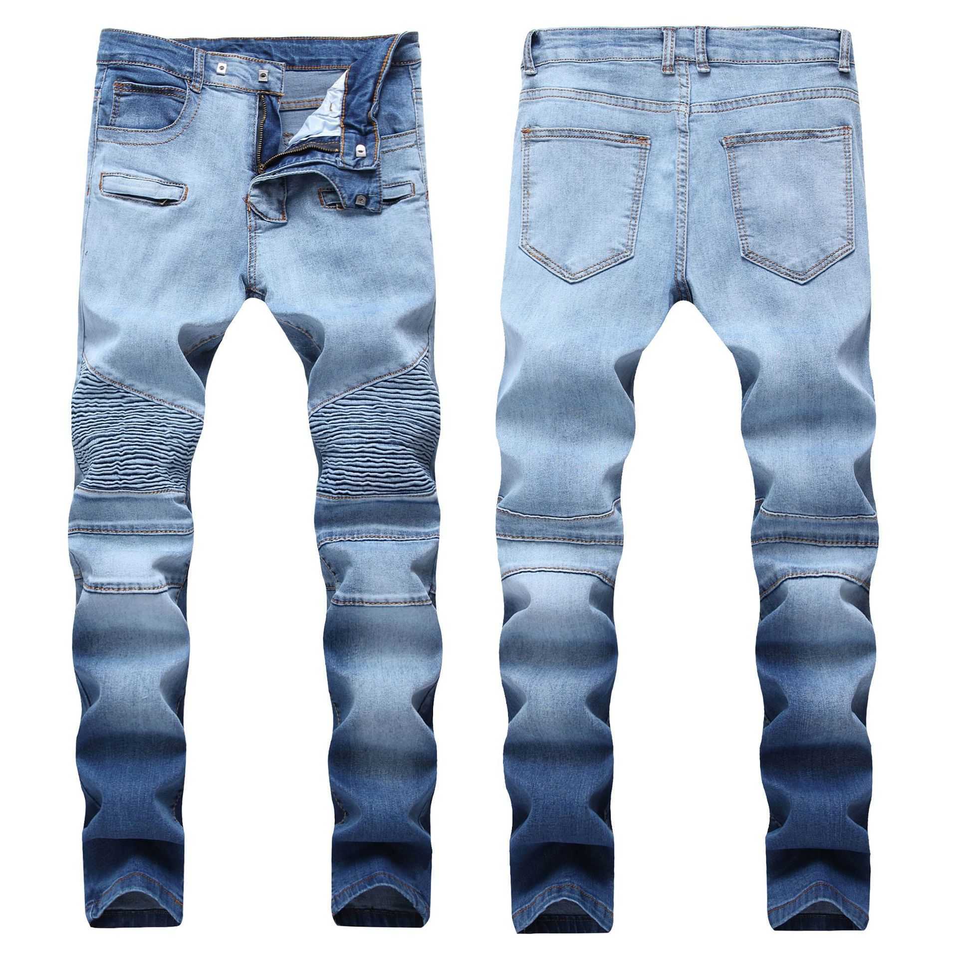 Men's Designer's Torn Split Tight Jeans Men's Jeans Slim Fit Motorcycle Motorcycle Bicycle Casual Men's Denim Pants Hip Hop Men's Jeans, Light blue
Men's Designer's Torn Split Tight Jeans Men's Jeans Slim Fit Motorcycle Motorcycle Bicycle Casual Men's Denim Pants Hip Hop Men's Jeans, Light blue