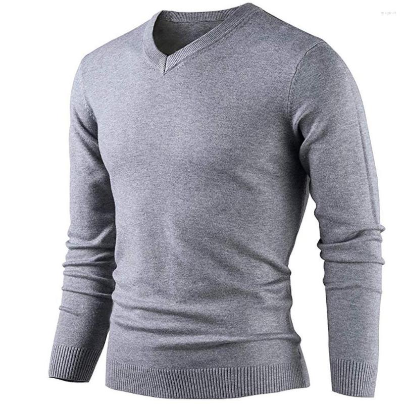 Men's T Shirts Mens Fashion V-Neck Woolen Slim Knitted Long Sleeve Pullover Casual Streetwear Excellent Quality Top, Gray 
Men's T Shirts Mens Fashion V-Neck Woolen Slim Knitted Long Sleeve Pullover Casual Streetwear Excellent Quality Top, Gray