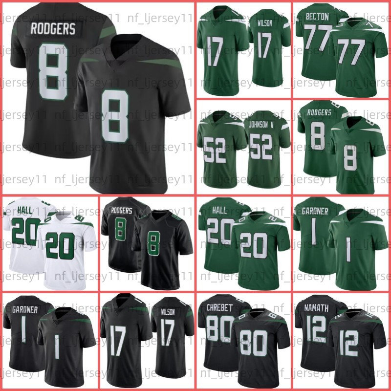 Aaron Rodgers 12 Garrett Wilson Football Jersey 1 Ahmad Sauce Gardner Braxton Berrios Corey Davis 20 Breece Hall Alijah Vera-Tucker, Women jersey
Aaron Rodgers 12 Garrett Wilson Football Jersey 1 Ahmad Sauce Gardner Braxton Berrios Corey Davis 20 Breece Hall Alijah Vera-Tucker, Women jersey