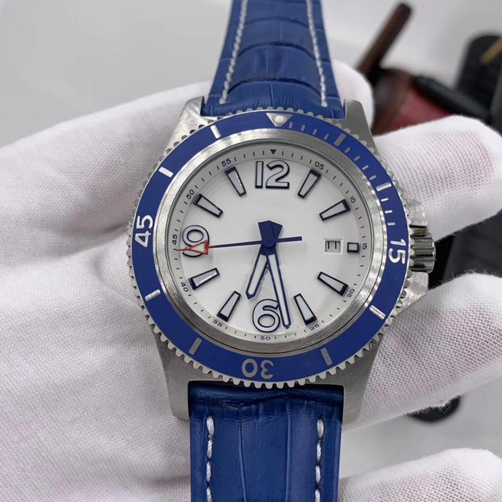 Mens watch Automatic mechanical watch Designer watches Super Marine 46MM watch orange dial Stainless steel rotating ring man calendar leather band watch 1884 shock
Mens watch Automatic mechanical watch Designer watches Super Marine 46MM watch orange dial Stainless steel rotating ring man calendar leather band watch 1884 shock