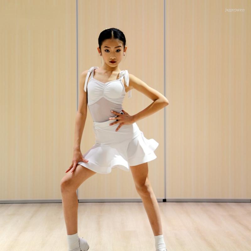 Stage Wear Girls Latin Dance Dresses Child Competition Ballroom Practice Clothing Kids Modern Cha Costumes Salsa Dress, White
Stage Wear Girls Latin Dance Dresses Child Competition Ballroom Practice Clothing Kids Modern Cha Costumes Salsa Dress, White