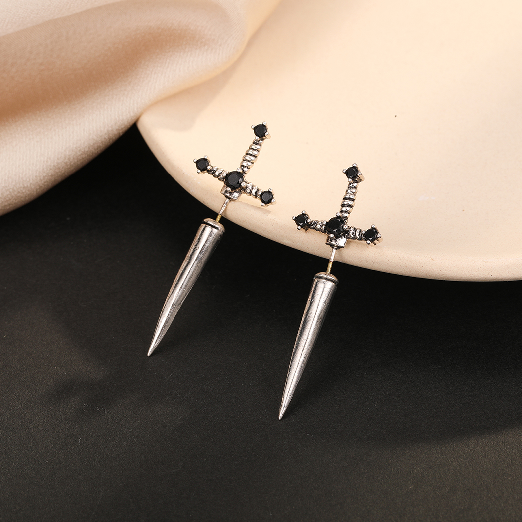 Kinitial Sword earrings,gothic jewelry, ear jacket, sword ear jacket, dagger earrings,dagger earrings, Front back earring,
Kinitial Sword earrings,gothic jewelry, ear jacket, sword ear jacket, dagger earrings,dagger earrings, Front back earring,