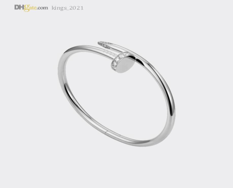 Designer Bracelets Nail Bracelet Carti Classic Bangle Women Silver Diamonds Bracelet Luxury Jewelry Titanium Steel GoldPlated Nev1492106
Designer Bracelets Nail Bracelet Carti Classic Bangle Women Silver Diamonds Bracelet Luxury Jewelry Titanium Steel GoldPlated Nev1492106
