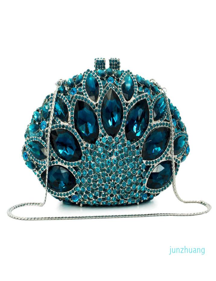 Designer Crystal Party Purse Women Wedding Clutches Rhinestone Handbag Hollow Out Peacock Clutch bag Evening Bag6701943, Sky blue
Designer Crystal Party Purse Women Wedding Clutches Rhinestone Handbag Hollow Out Peacock Clutch bag Evening Bag6701943, Sky blue