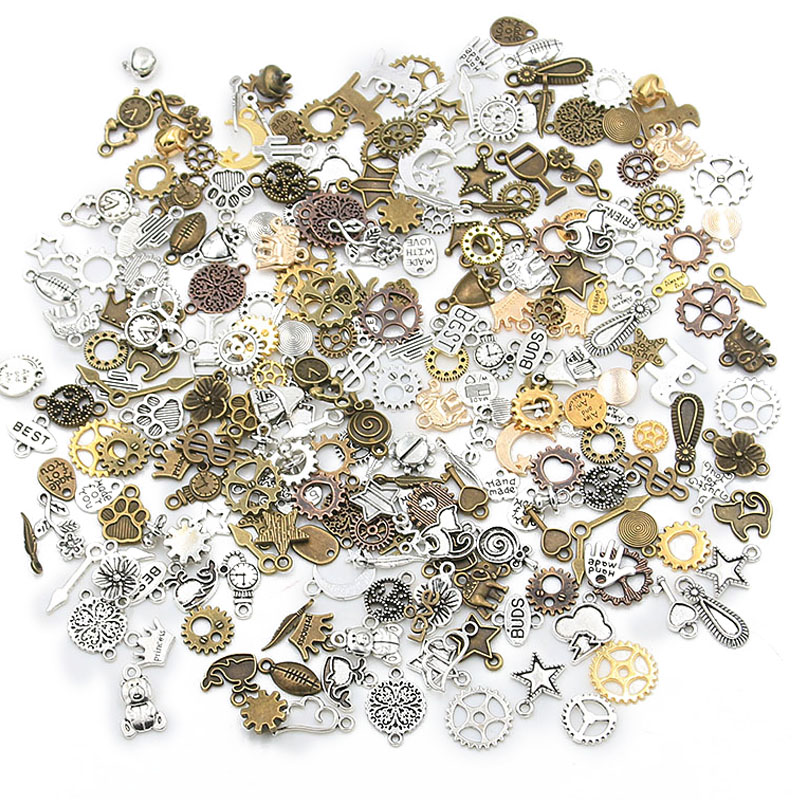 100PC Mix Color Small Size Random Metal Alloy Animal Plant Heart Charm Machine Steam Punk Gear DIY Necklace Bracelet Accessories
100PC Mix Color Small Size Random Metal Alloy Animal Plant Heart Charm Machine Steam Punk Gear DIY Necklace Bracelet Accessories