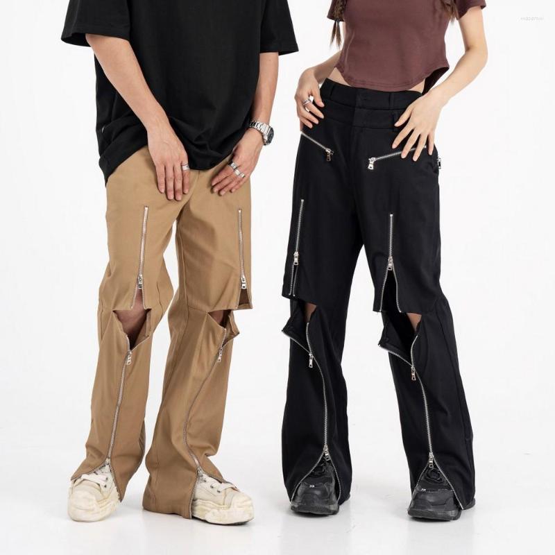 Men' Pants Designer Zippers Holes Cargo Men Wide Leg Y2k Clothes Trousers For Women Gothic Style Male Winter Fashion, Black
Men' Pants Designer Zippers Holes Cargo Men Wide Leg Y2k Clothes Trousers For Women Gothic Style Male Winter Fashion, Black