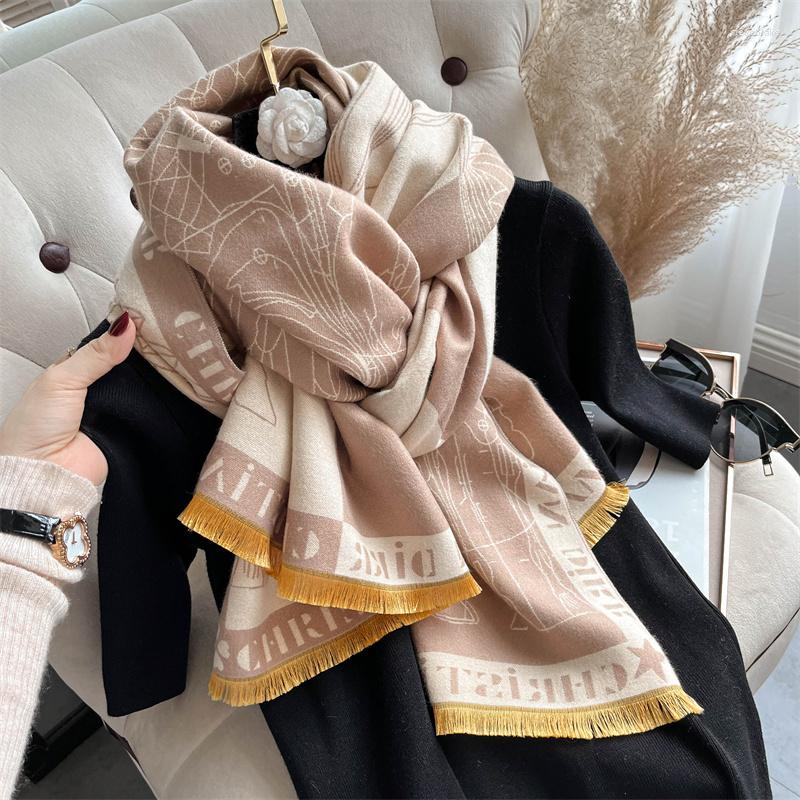 Scarves Cashmere Women Scarf 2023 Design Blanket Winter Warm Shawl Wraps Bufadna Pashmina Neckerchief Foulard Stoles Poncho
Scarves Cashmere Women Scarf 2023 Design Blanket Winter Warm Shawl Wraps Bufadna Pashmina Neckerchief Foulard Stoles Poncho