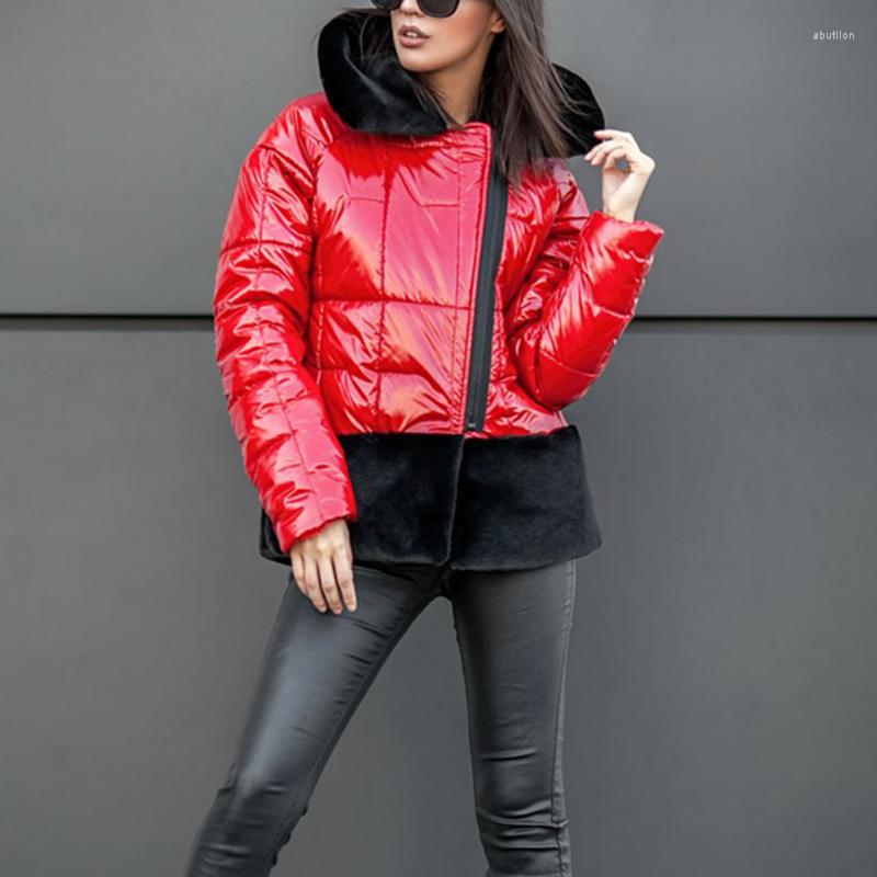 Women's Down YANA Fashion Patchwork Parkas Women Elegant Plush Turn Collar Coats Shiny Loose Zipper Closure Cotton Jackets Ladies, Black
Women's Down YANA Fashion Patchwork Parkas Women Elegant Plush Turn Collar Coats Shiny Loose Zipper Closure Cotton Jackets Ladies, Black