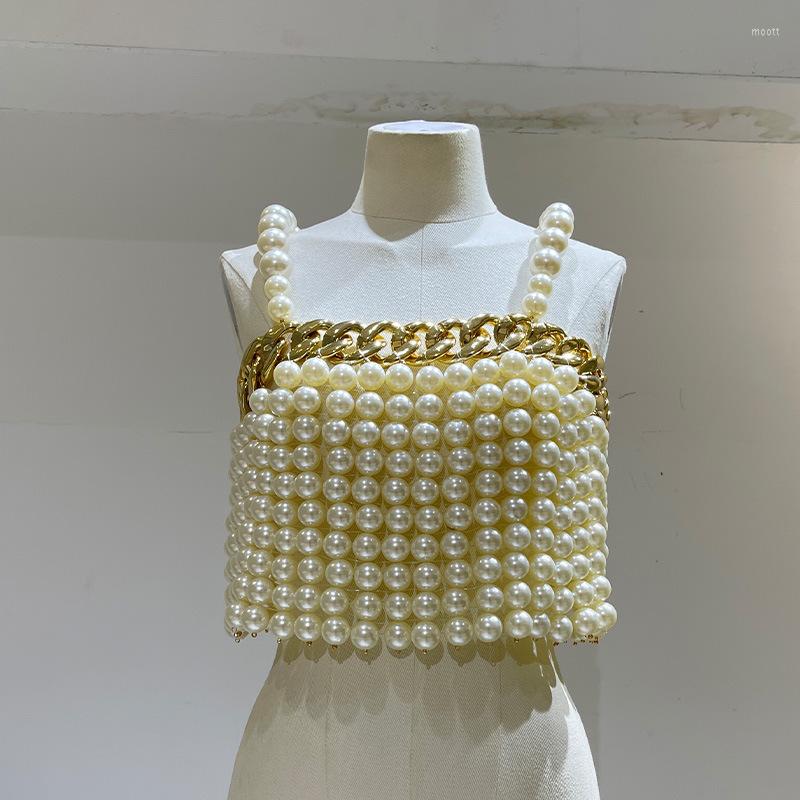 Women's Tanks European&American Pearls Camisole Beading Crop Tops Female Sleeveless Straps Almighty Chain Camis Woman Tank Top Drop, White
Women's Tanks European&American Pearls Camisole Beading Crop Tops Female Sleeveless Straps Almighty Chain Camis Woman Tank Top Drop, White