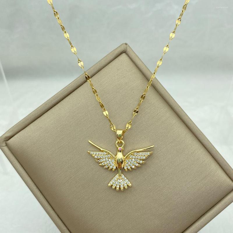 Pendant Necklaces Gold Plated Eagle With Zircons Stainless Steel For Women Gifts Fashion Jewerly Accessories Cute Bird Necklace In
Pendant Necklaces Gold Plated Eagle With Zircons Stainless Steel For Women Gifts Fashion Jewerly Accessories Cute Bird Necklace In