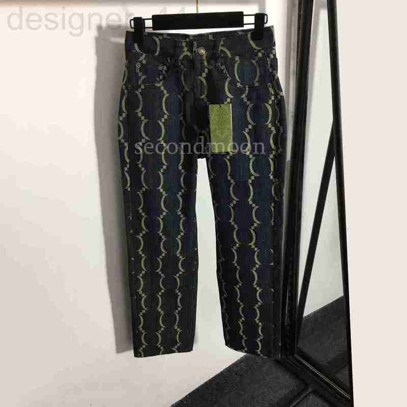 Women' Jeans designer Women Straight Jacquard Designer Pants Vintage Style Blue Four Seasons Breathable Clothing J80C
Women' Jeans designer Women Straight Jacquard Designer Pants Vintage Style Blue Four Seasons Breathable Clothing J80C