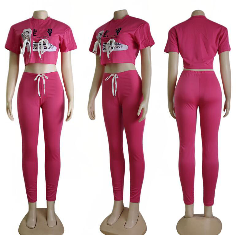 Womens designer tracksuits printed sport suits Fashion Letter Check Print Outfits Casual short-sleeve shirts and Jogger pants two piece sets ladies pink sportwear, 02
Womens designer tracksuits printed sport suits Fashion Letter Check Print Outfits Casual short-sleeve shirts and Jogger pants two piece sets ladies pink sportwear, 02