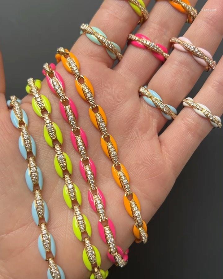 Chains Enamel 7 Color Initial RectangleNecklace For Women Miami Full Stones Beads Chain Charms Necklace Neon Jewelry Choker Girl
Chains Enamel 7 Color Initial RectangleNecklace For Women Miami Full Stones Beads Chain Charms Necklace Neon Jewelry Choker Girl