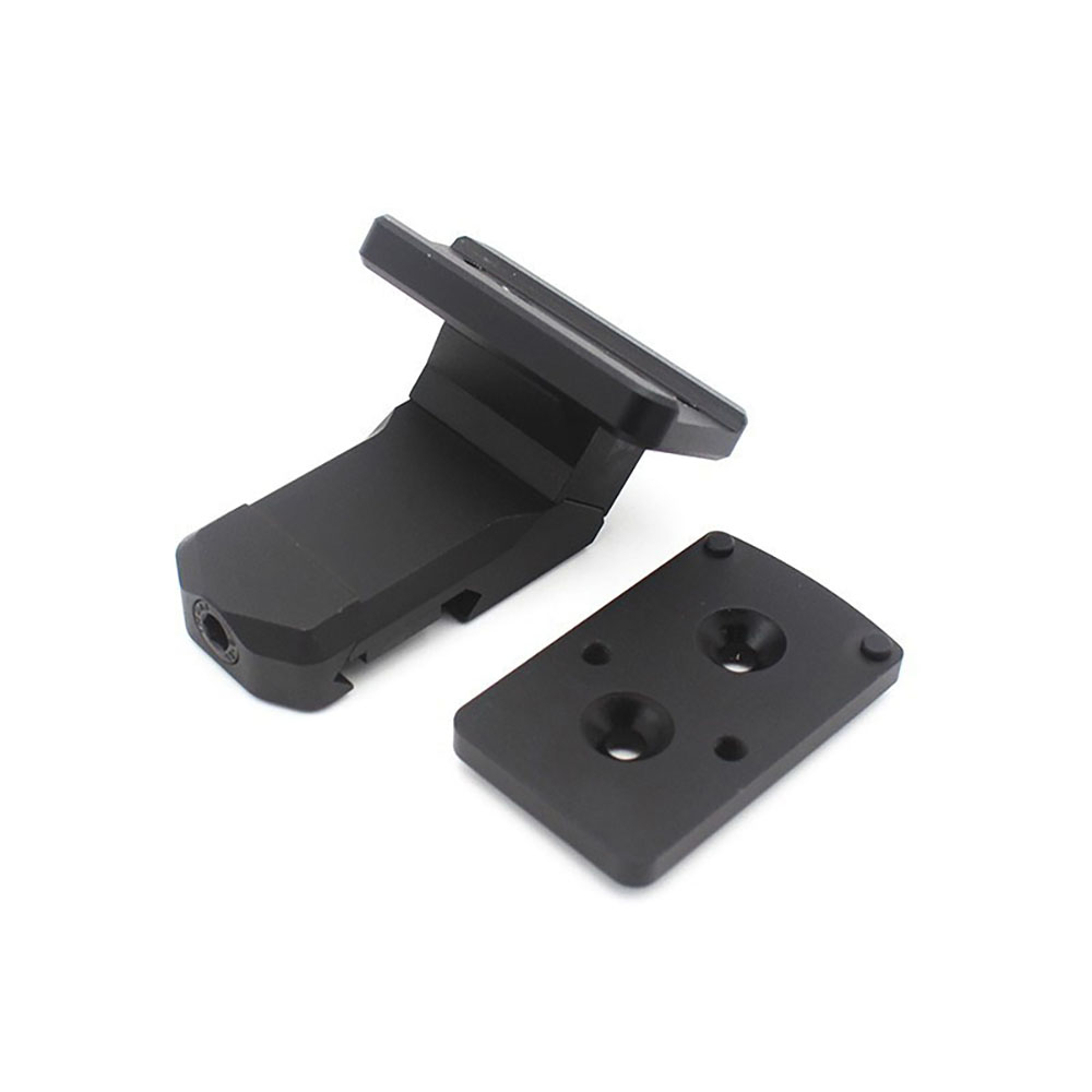 Tactical Offset Optic Mount RM45 With 2Piece Plate For Mini RMR Micro Red Dot Plate FDE And Black Color In Stock Fit 20mm Rail