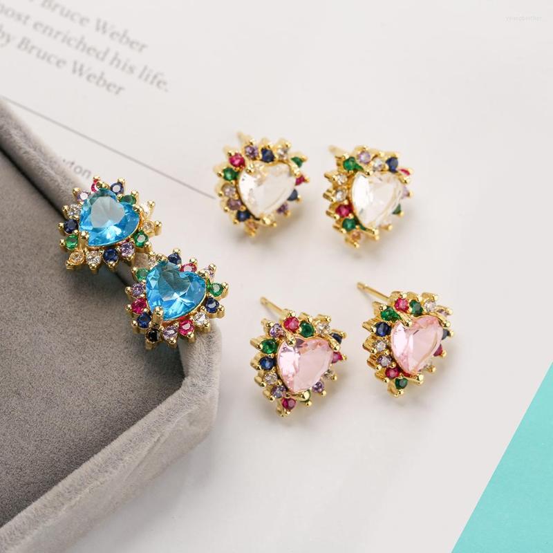 Stud Earrings Mafisar Fashion Gold Color Cute Heart For Elegant Women Wedding Jewelry Luxury Cubic Zirconia Earring Bijoux
Stud Earrings Mafisar Fashion Gold Color Cute Heart For Elegant Women Wedding Jewelry Luxury Cubic Zirconia Earring Bijoux