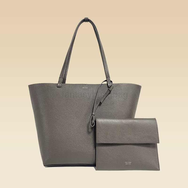 The row bucket tote bag commuting top cowhide stylish large capacity shoulder bag, Gray
The row bucket tote bag commuting top cowhide stylish large capacity shoulder bag, Gray