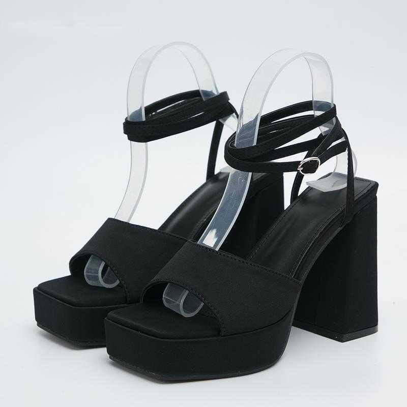NXY Sandals Brand Women Fashion Classics Party Chunky High Heels Platform Ankle Buckle Strap Summer Shoes 230511, Black
NXY Sandals Brand Women Fashion Classics Party Chunky High Heels Platform Ankle Buckle Strap Summer Shoes 230511, Black