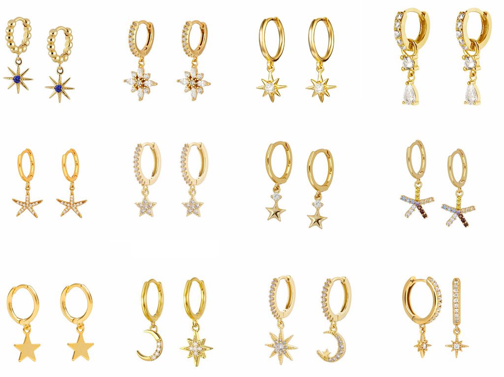 925 Sterling Silver Needle Fashion fine Star Dangle Earrings CZ Zircon Small Circle Huggie Hoop Earrings For Women Jewelry 2022
925 Sterling Silver Needle Fashion fine Star Dangle Earrings CZ Zircon Small Circle Huggie Hoop Earrings For Women Jewelry 2022