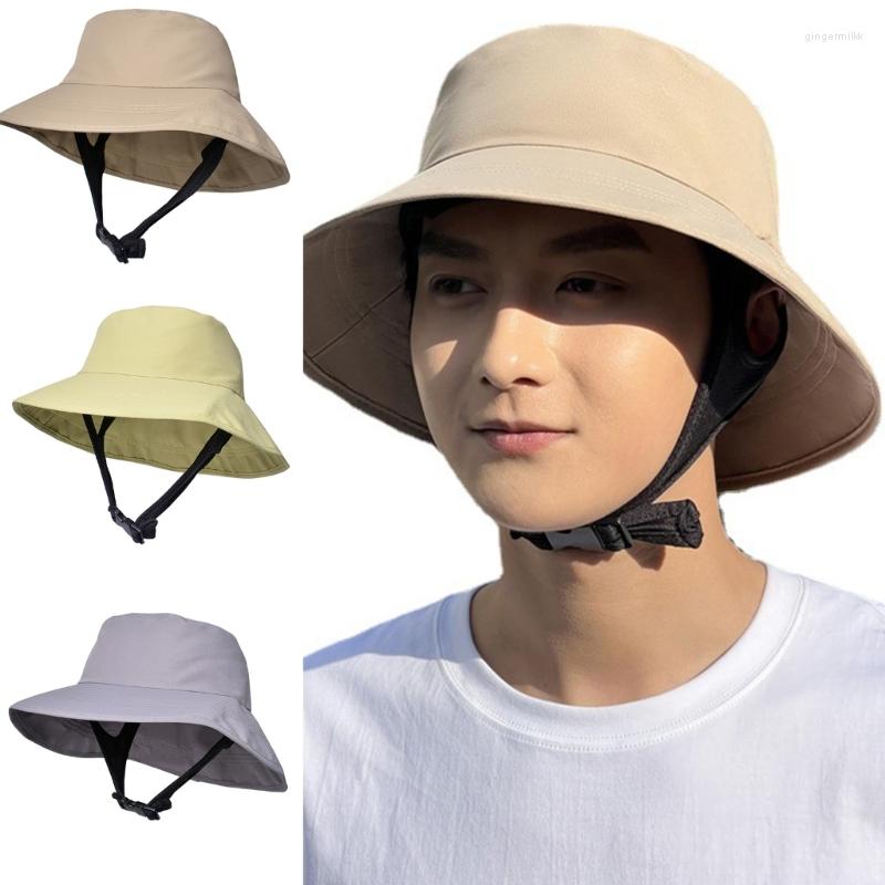 Wide Brim Hats Unisex Adjustable Chin Rope Bucket Hat Summer Spring Foldable Fisherman Cap Sunproof Supplies For Girlfriend, Khaki
Wide Brim Hats Unisex Adjustable Chin Rope Bucket Hat Summer Spring Foldable Fisherman Cap Sunproof Supplies For Girlfriend, Khaki