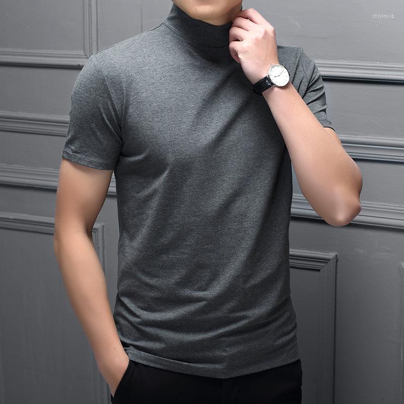 Men's T Shirts Spring And Summer Men Half High Collar Mercerized Cotton Short Sleeve Slim Body T-Shirt Solid Color Modal Trend, Black
Men's T Shirts Spring And Summer Men Half High Collar Mercerized Cotton Short Sleeve Slim Body T-Shirt Solid Color Modal Trend, Black