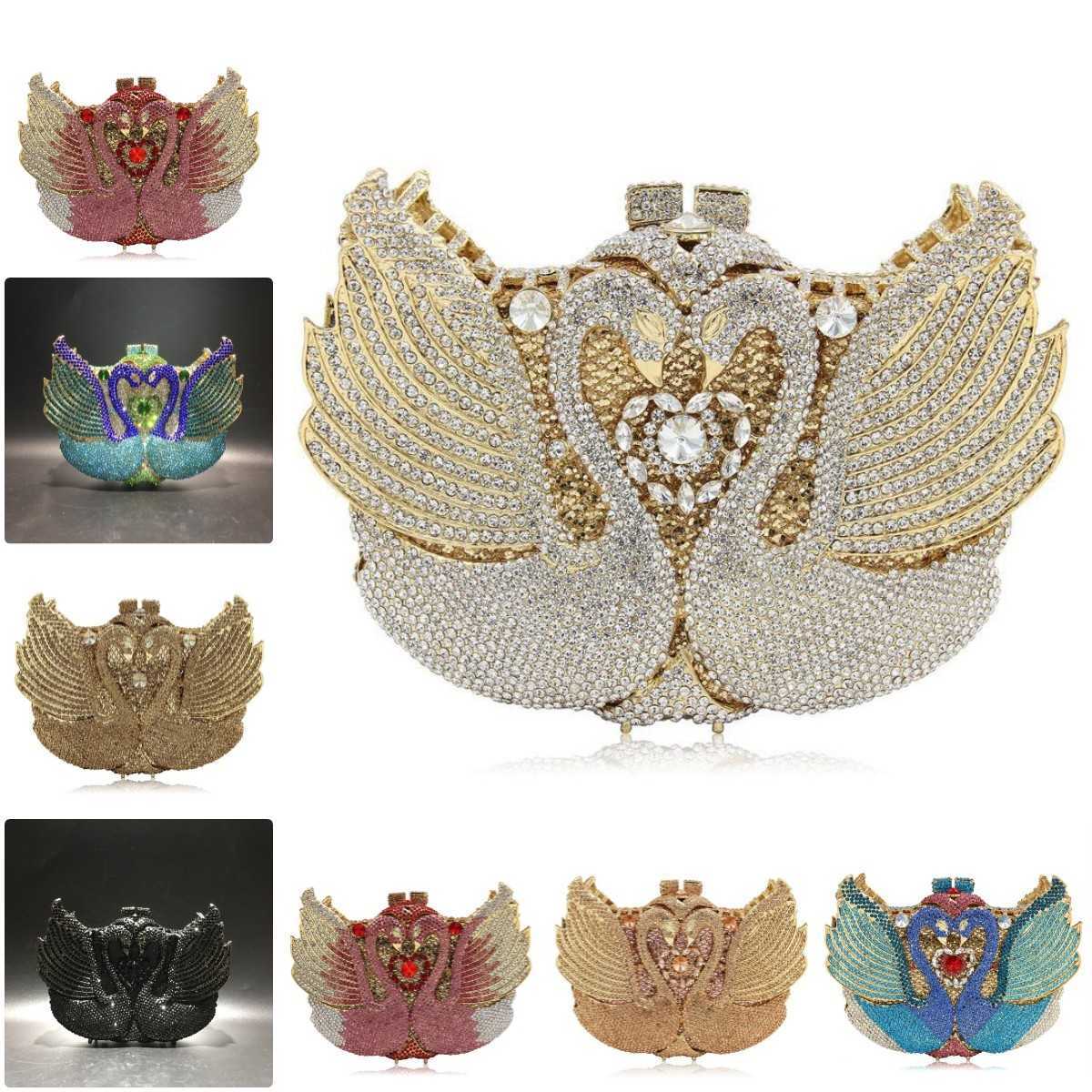 Fashion Women Black Purple Blue Silver Grey Crystal Party Purse Diamond Swan Animal Dinner Handbag Wedding Bridal Evening Bag, Show as picture
Fashion Women Black Purple Blue Silver Grey Crystal Party Purse Diamond Swan Animal Dinner Handbag Wedding Bridal Evening Bag, Show as picture