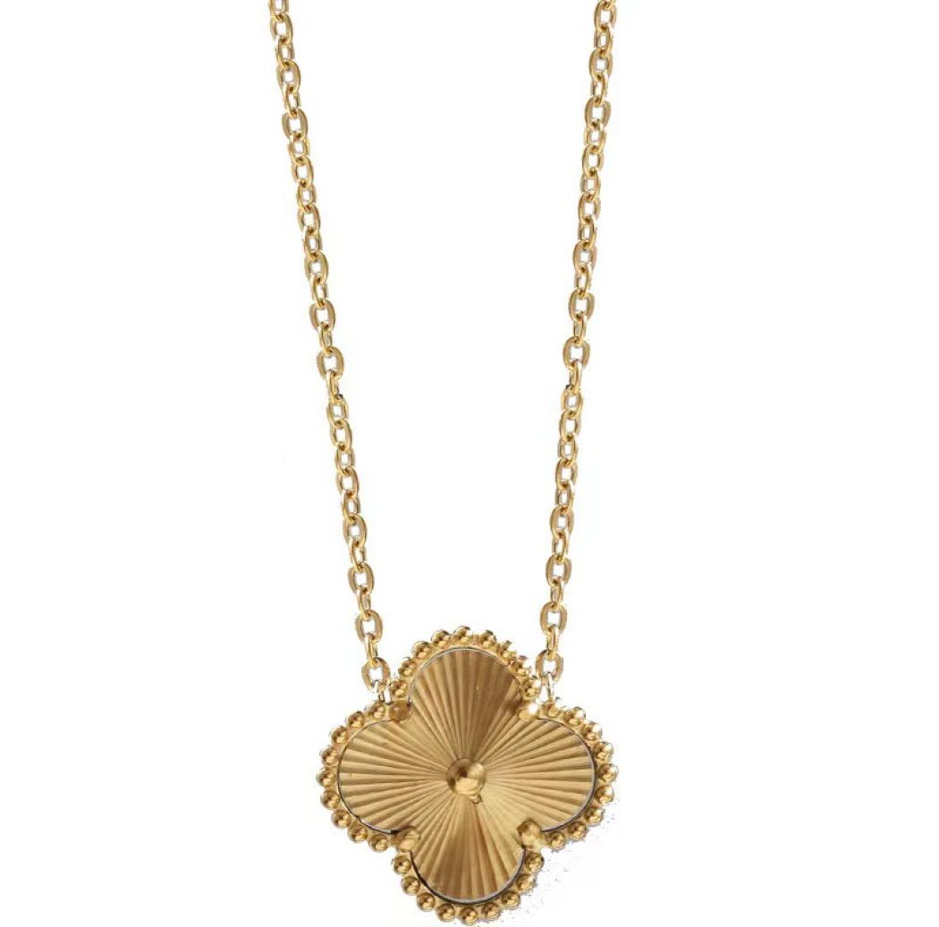 Classic Gold Clover Pendant Necklace Bracelet Titanium Steel Jewelry for Women4794165
Classic Gold Clover Pendant Necklace Bracelet Titanium Steel Jewelry for Women4794165