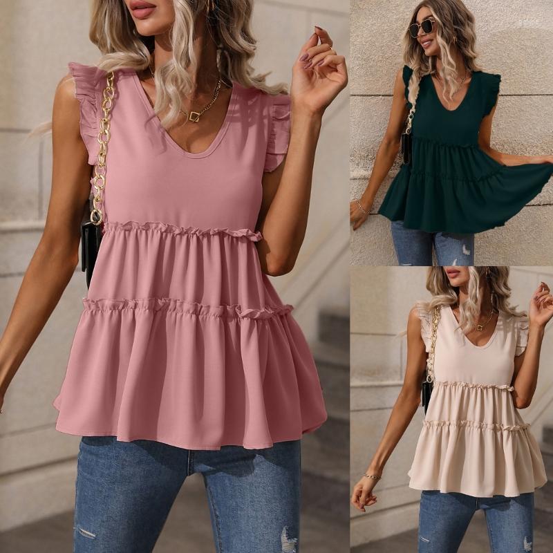Women' Blouses Summer Basic Straped Tops Lacy Hems Tunics Simple Elegant Shirts Sleeveless V-Neck Daily Vest For Women Girl H7EF, Black
Women' Blouses Summer Basic Straped Tops Lacy Hems Tunics Simple Elegant Shirts Sleeveless V-Neck Daily Vest For Women Girl H7EF, Black