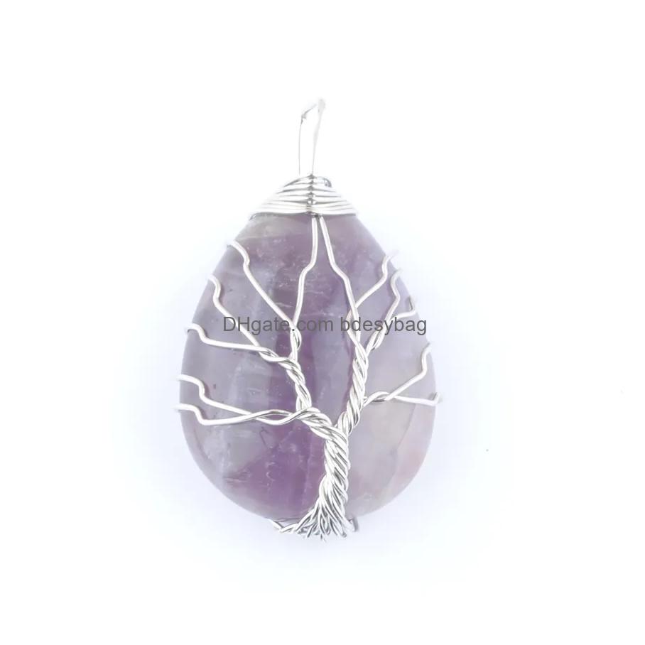 Pendant Necklaces Fashion Water Drop Tree Of Life Pendants Siers Color Wire Wrap Weave Natural Stone Beads Charms Reiki Jewelry Bn44 Dhijd
Pendant Necklaces Fashion Water Drop Tree Of Life Pendants Siers Color Wire Wrap Weave Natural Stone Beads Charms Reiki Jewelry Bn44 Dhijd