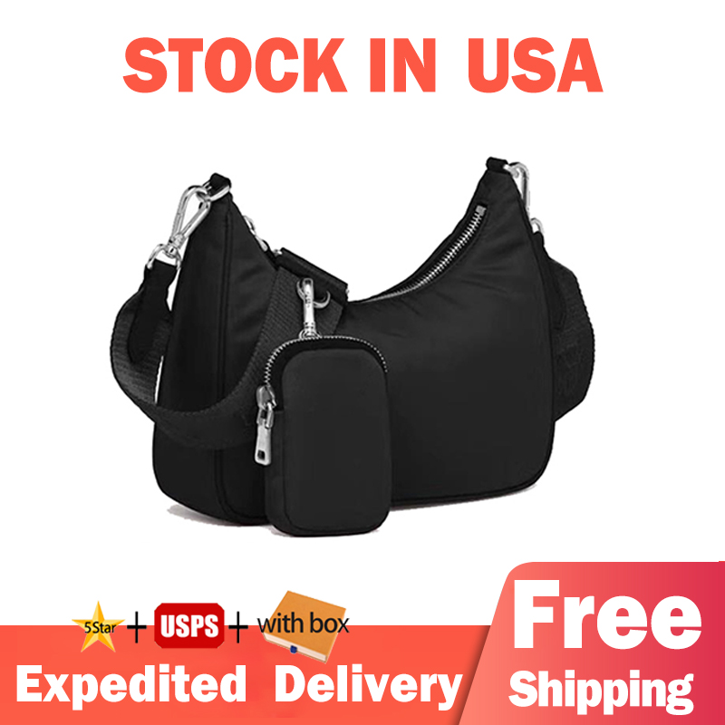 Designers Shoulder Bags Deluxe Three Piece Suit Purse Zipper Coin Bag Handbag Hight-end Underarm Nylon Waterproof Slot Pocket Purse With Box Stock in USA, Black
Designers Shoulder Bags Deluxe Three Piece Suit Purse Zipper Coin Bag Handbag Hight-end Underarm Nylon Waterproof Slot Pocket Purse With Box Stock in USA, Black