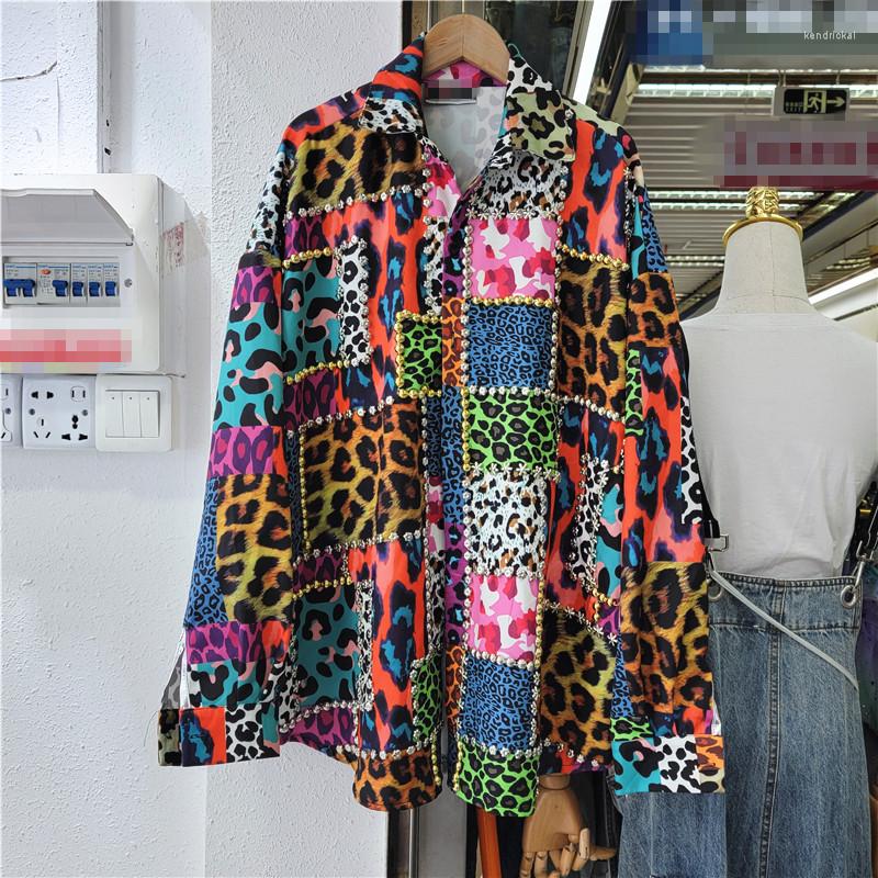 Women's Blouses European Style Design 2023 Spring Beaded Plaid Leopard Print Cool Fashion Shirt Blouse Women, Picture
Women's Blouses European Style Design 2023 Spring Beaded Plaid Leopard Print Cool Fashion Shirt Blouse Women, Picture