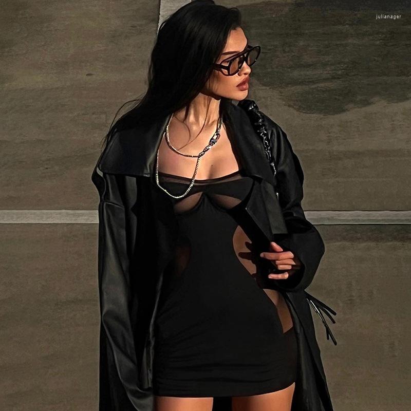 Casual Dresses European And American Women' 2023 Summer Strap Sleeveless Splice Short Spicy Girl Dress, Black
Casual Dresses European And American Women' 2023 Summer Strap Sleeveless Splice Short Spicy Girl Dress, Black