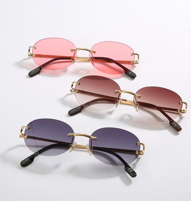 Ellipse small lens sunglasses superclear women's sunglass driving glasses metal frame rimless shades eyewear high quality
Ellipse small lens sunglasses superclear women's sunglass driving glasses metal frame rimless shades eyewear high quality