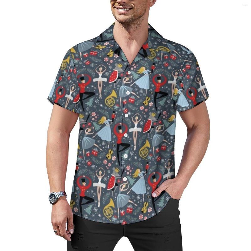 Men' Casual Shirts Ballet Vacation Shirt Christmas Print Hawaiian Male Novelty Blouses Short Sleeve Clothes Large Size, Style-8
Men' Casual Shirts Ballet Vacation Shirt Christmas Print Hawaiian Male Novelty Blouses Short Sleeve Clothes Large Size, Style-8
