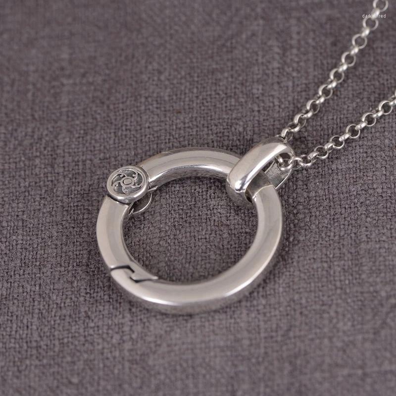 Chains Pure S925 Silver Man And Woman Pendant Retro Simplicity Buckle Accessories Six-character Mantra Keychain
Chains Pure S925 Silver Man And Woman Pendant Retro Simplicity Buckle Accessories Six-character Mantra Keychain