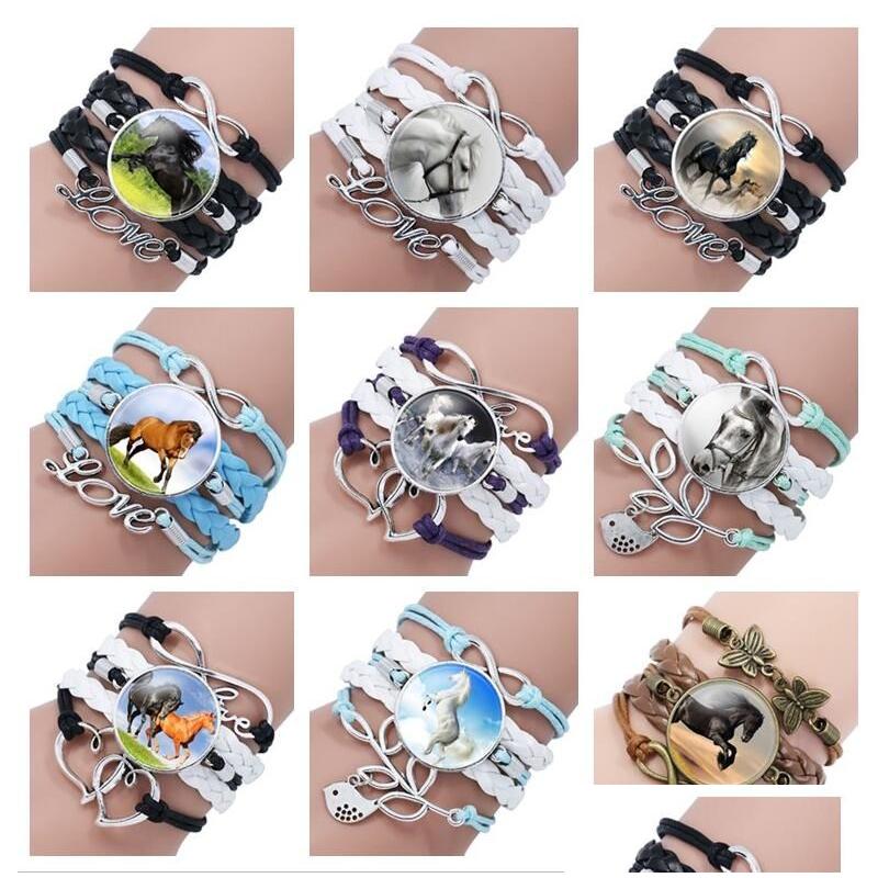 Charm Bracelets Brand Selling Horse Gem Glass Bracelet Handwoven Mtilayer Leather Fb144 Mix Order 20 Pieces A Lot Drop Delivery Jewel Dhqch
Charm Bracelets Brand Selling Horse Gem Glass Bracelet Handwoven Mtilayer Leather Fb144 Mix Order 20 Pieces A Lot Drop Delivery Jewel Dhqch