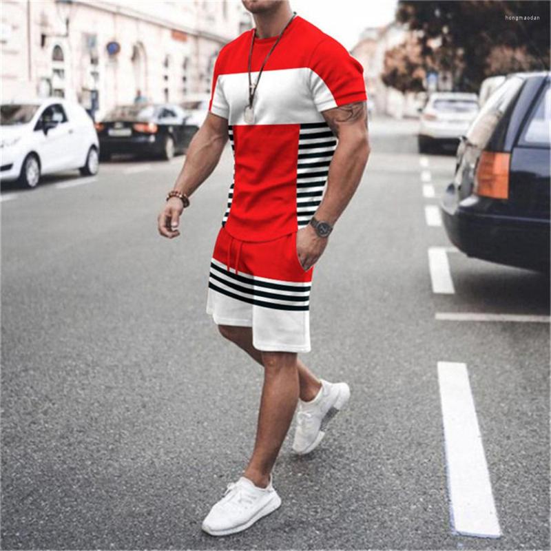 Men's Tracksuits Summer Stripe 3D Printed Men's Loose Jogging Street Clothing T-shirt Short Sleeve Sportswear Breathable Casual
Men's Tracksuits Summer Stripe 3D Printed Men's Loose Jogging Street Clothing T-shirt Short Sleeve Sportswear Breathable Casual