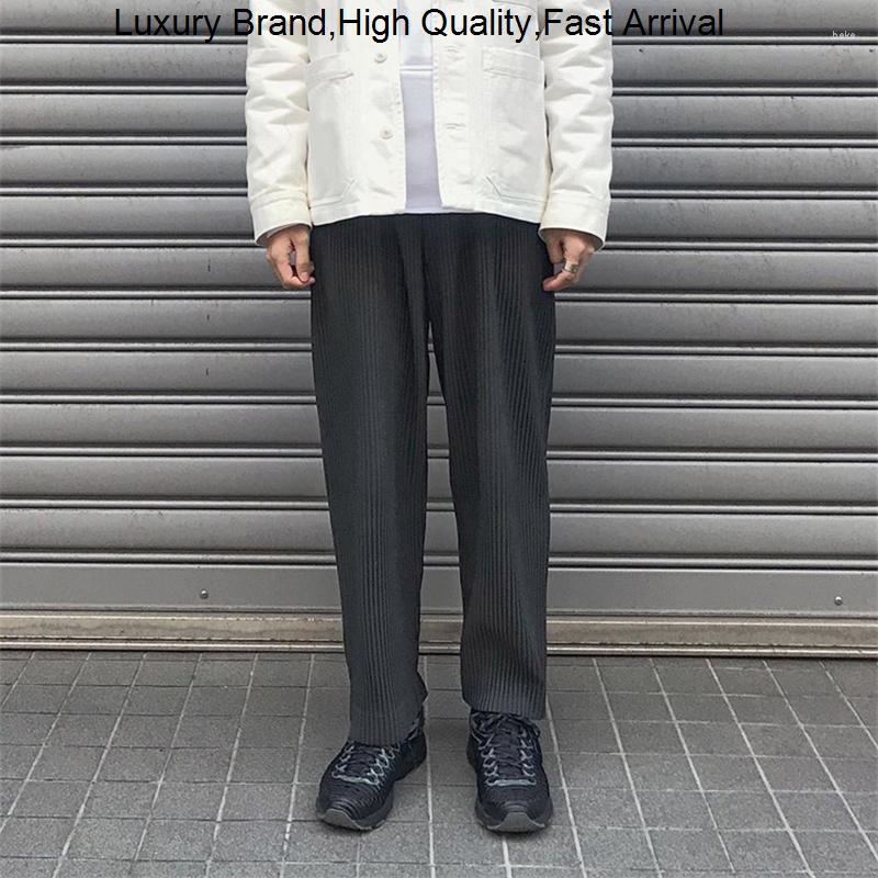 Men' Pants Miyake Lssey Homme Plisse Men' Fashion High Street Pendulous Feeling Loose Straight Pleated Fabric Harun Casual Trousers, Black
Men' Pants Miyake Lssey Homme Plisse Men' Fashion High Street Pendulous Feeling Loose Straight Pleated Fabric Harun Casual Trousers, Black