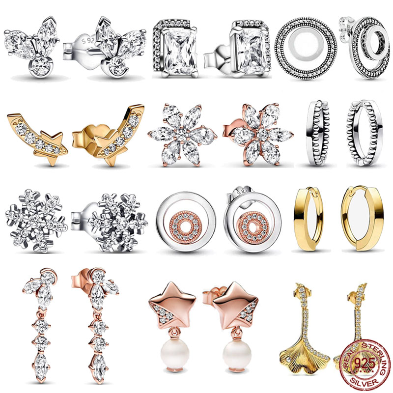 Hot selling 925 sterling silver new pearl pentagram earrings rose gold snowflake earrings exquisite charm earrings jewelry gifts
Hot selling 925 sterling silver new pearl pentagram earrings rose gold snowflake earrings exquisite charm earrings jewelry gifts